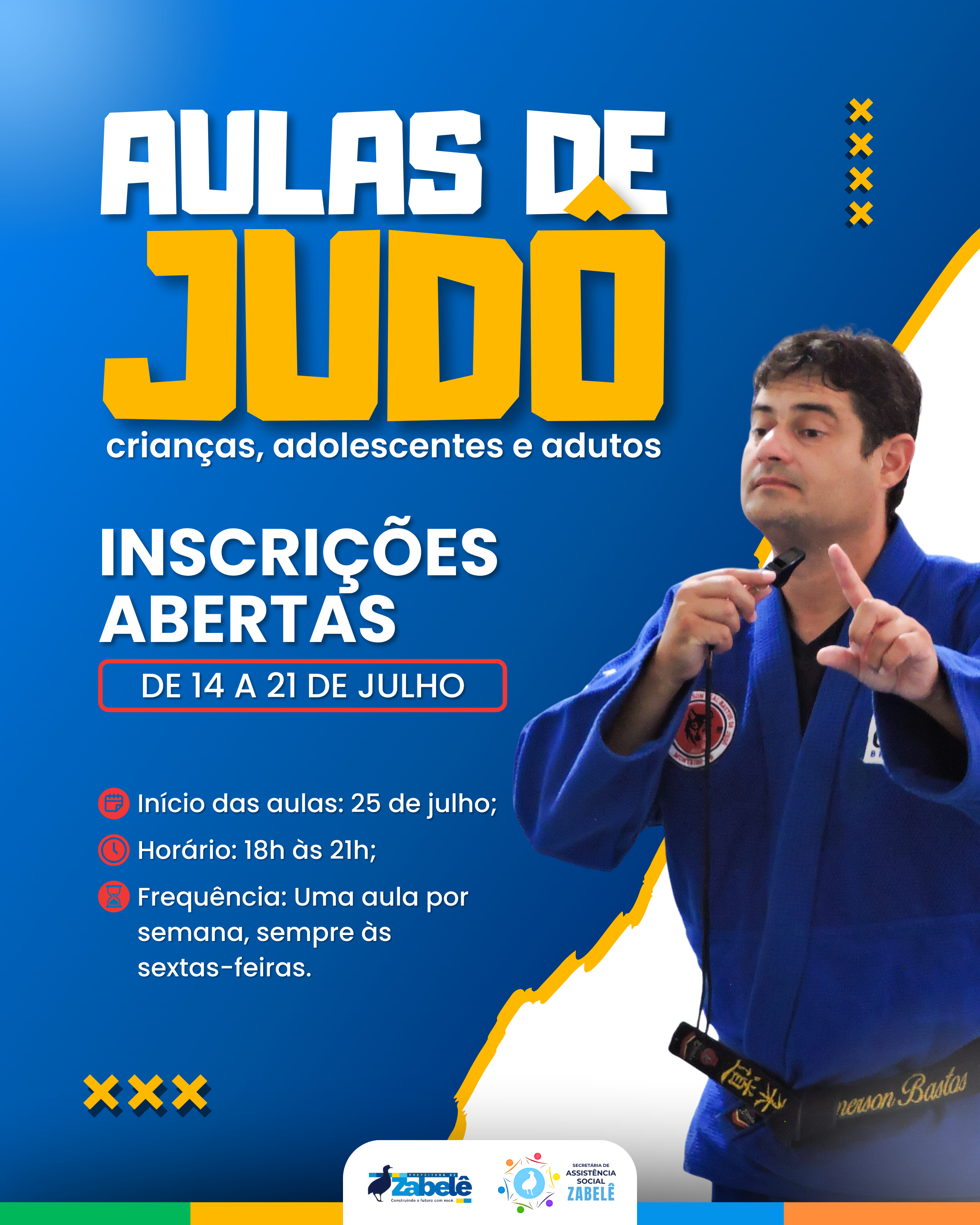 Aulas de Judô chegando por aqui!